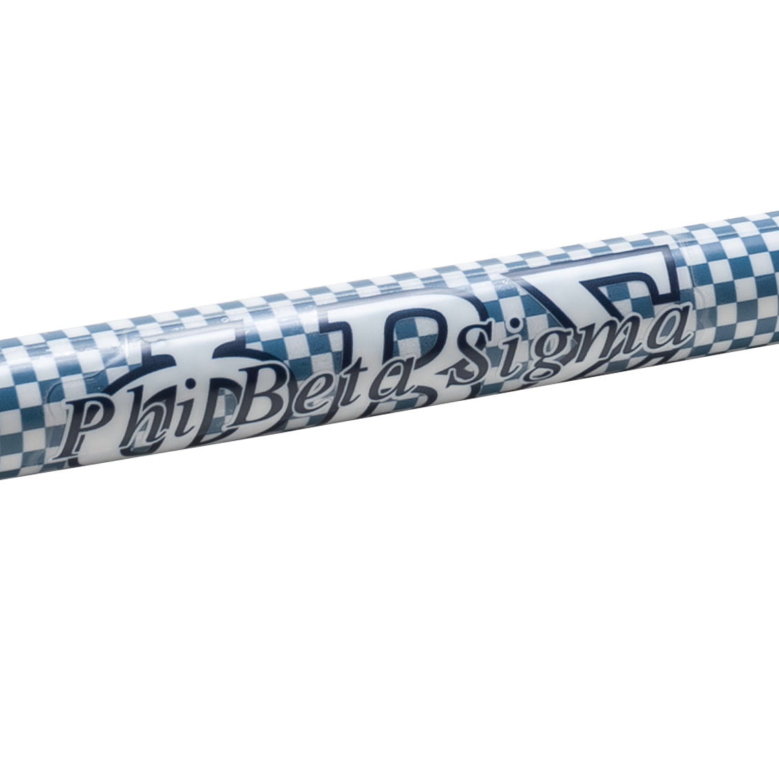 Phi Beta Sigma Cane - Checkered Pattern with Phi Beta Sigma Crest