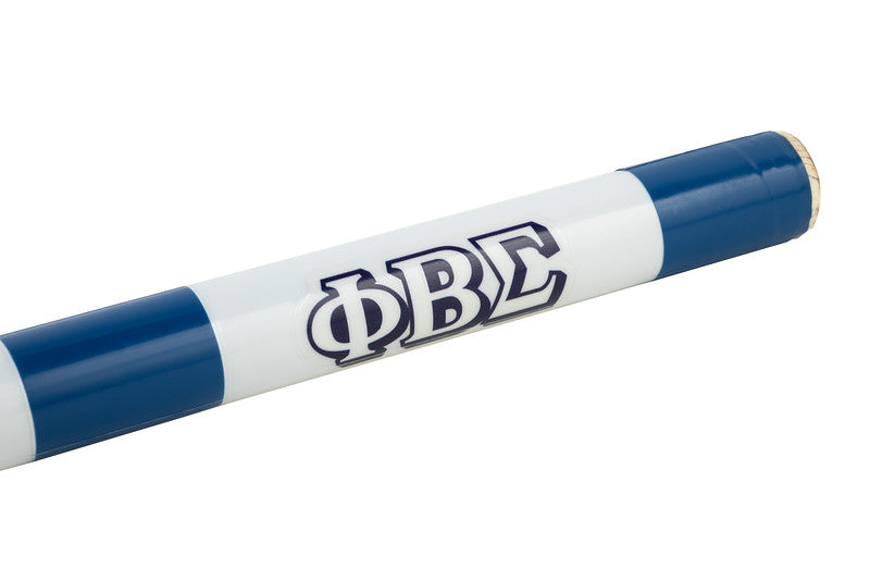 Phi Beta Sigma Cane - Wide Block with Phi Beta Sigma Letters