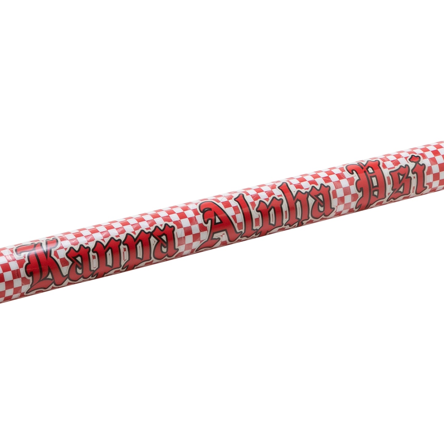 Kappa Alpha Psi Cane - Checkered Pattern with Bold Kappa Alpha Psi