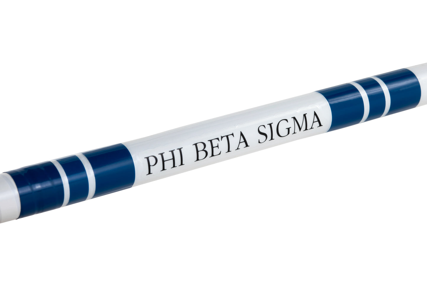 Phi Beta Sigma Cane - Three Stripe Classic with Phi Beta Sigma Letters